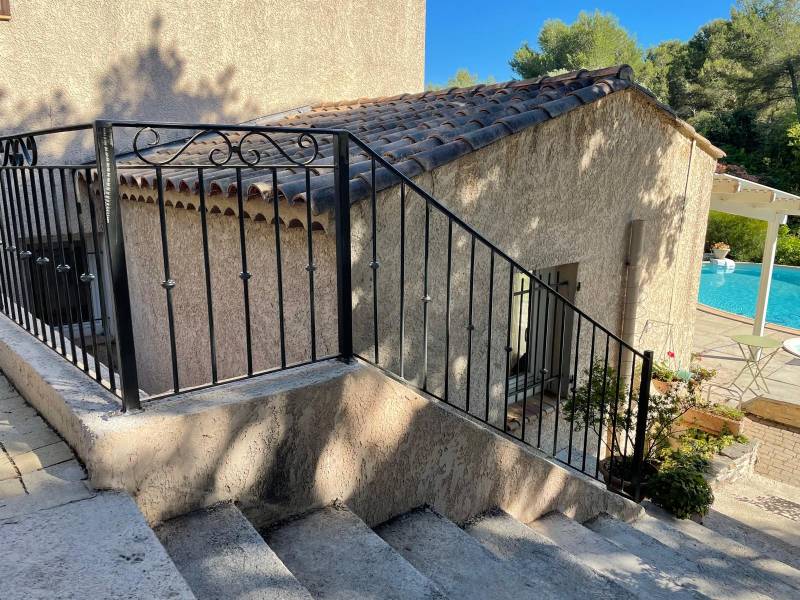 garde corps sur mesure en fer forgé ventabren bouches du rhone